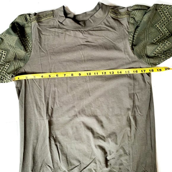 NWT anthropologie helen lace mock neck top green - Picture 4 of 4